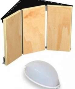 Ventura kampinis elementas su šviestuvu