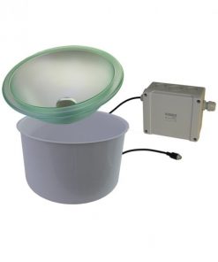 LED šviečiantis dubuo su vandens išleidimo vožtuvu