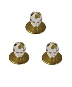 KRISTATLŲ KOMPLEKTAS CR-16 AUKSO SPALVOS 3VNT