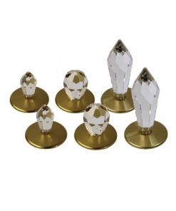 KRISTATLŲ KOMPLEKTAS KIT-6 AUKSO SPALVOS 6VNT