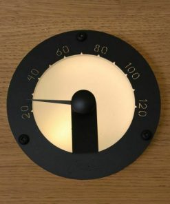 Termometras apvalus Cariitti juodas