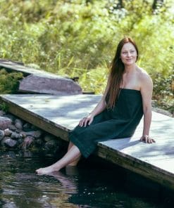 Alternative view of Prijuostė moteriška Kenno žalia 85x145cm