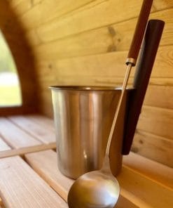 Alternative view of Plieninis samtis su termo medienos rankena