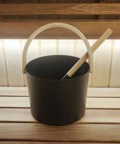 Alternative view of Kibirėlio ir samčio komplektas juodos spalvos