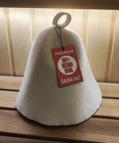 Merino vilnos veltinė kepurė balta