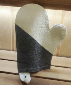 Pirties pirštinė iš veltinio dvispalvė