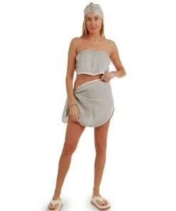 Lininis pirties kostiumėlis