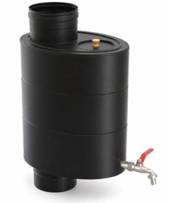 Vandens bakas ant dūmtraukio juodas 21L 115mm