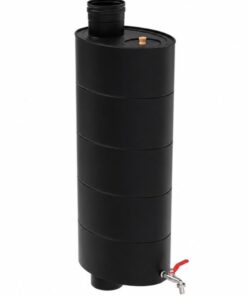 Vandens bakas ant dūmtraukio juodas 42L 115mm